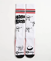 Stinky Socks x High Cascade White Snowboard Socks