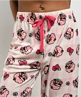 Strawberry Shortcake Pink Velour Pajama Pants