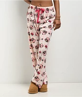 Strawberry Shortcake Pink Velour Pajama Pants