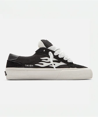 Straye Dixon Logan Puff Black & White Skate Shoes