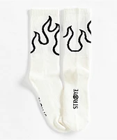 Straye Fuego Black & White Crew Socks