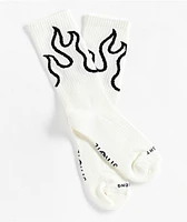 Straye Fuego Black & White Crew Socks