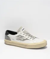 Straye Logan Distressed White Skate Shoes