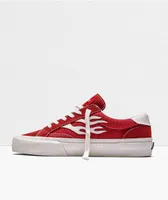 Straye Logan Flame Red Suede Skate Shoes