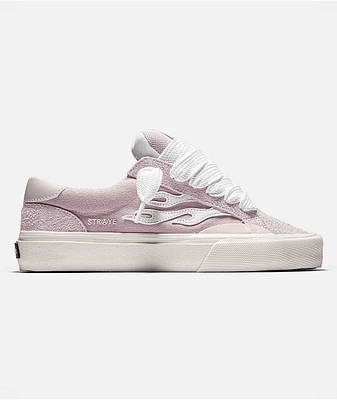 Straye Logan Puff Dusty Pink & White Skate Shoes