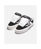 Straye Logan Stomper Black & White Skate Shoes