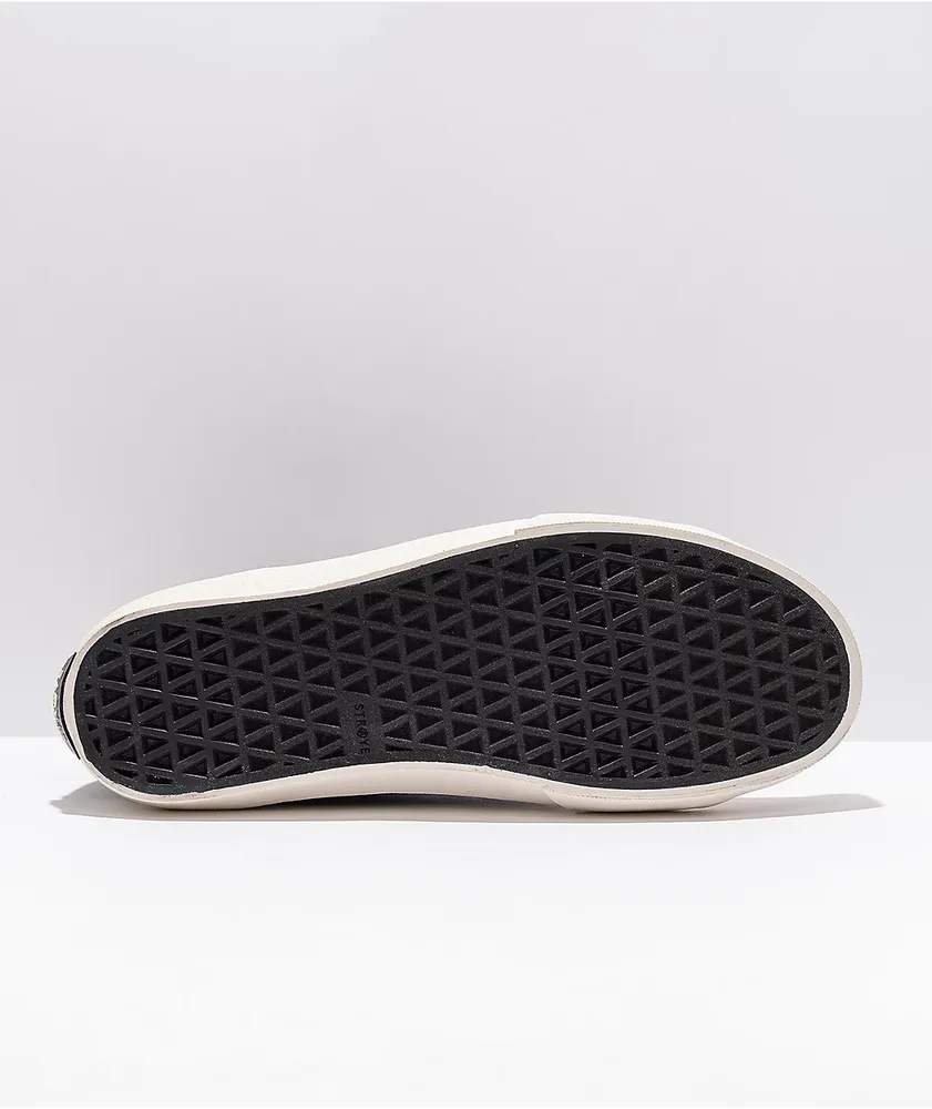 Straye Venice X-Ray Flame Black & Reflective High-Top Skate Shoes