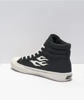 Straye Venice XS Flame Black & White High-Top Skate Shoes