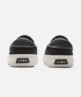 Straye Ventura Slip-On Black & White Skate Shoes