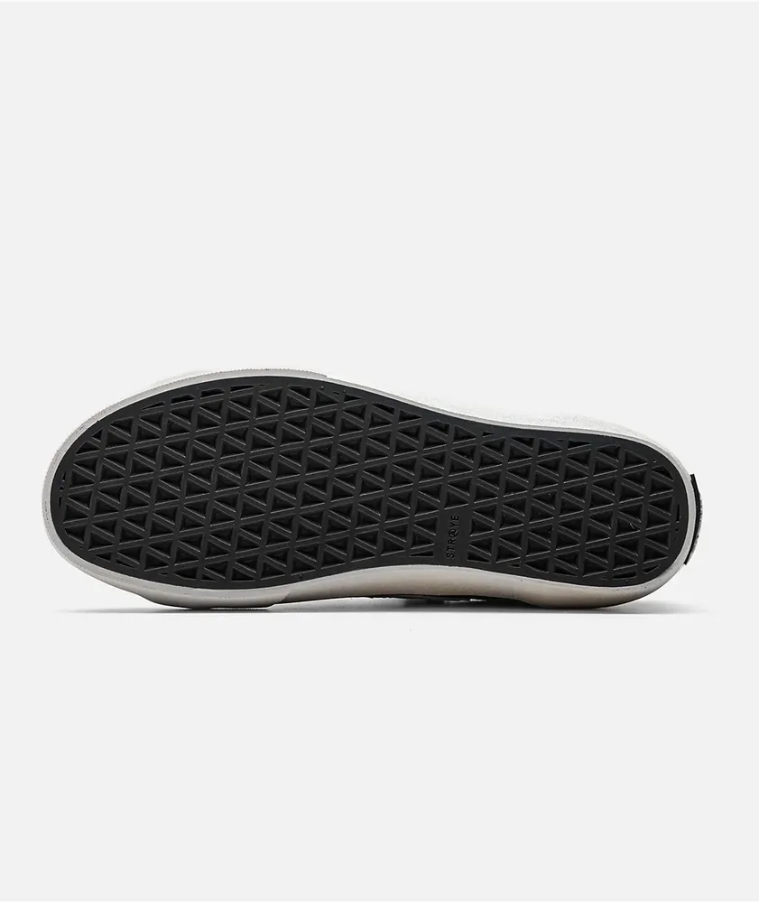 Straye Ventura Slip-On Black & White Skate Shoes