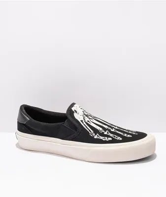 Straye Ventura X-Ray Black & White Slip-On Skate Shoes