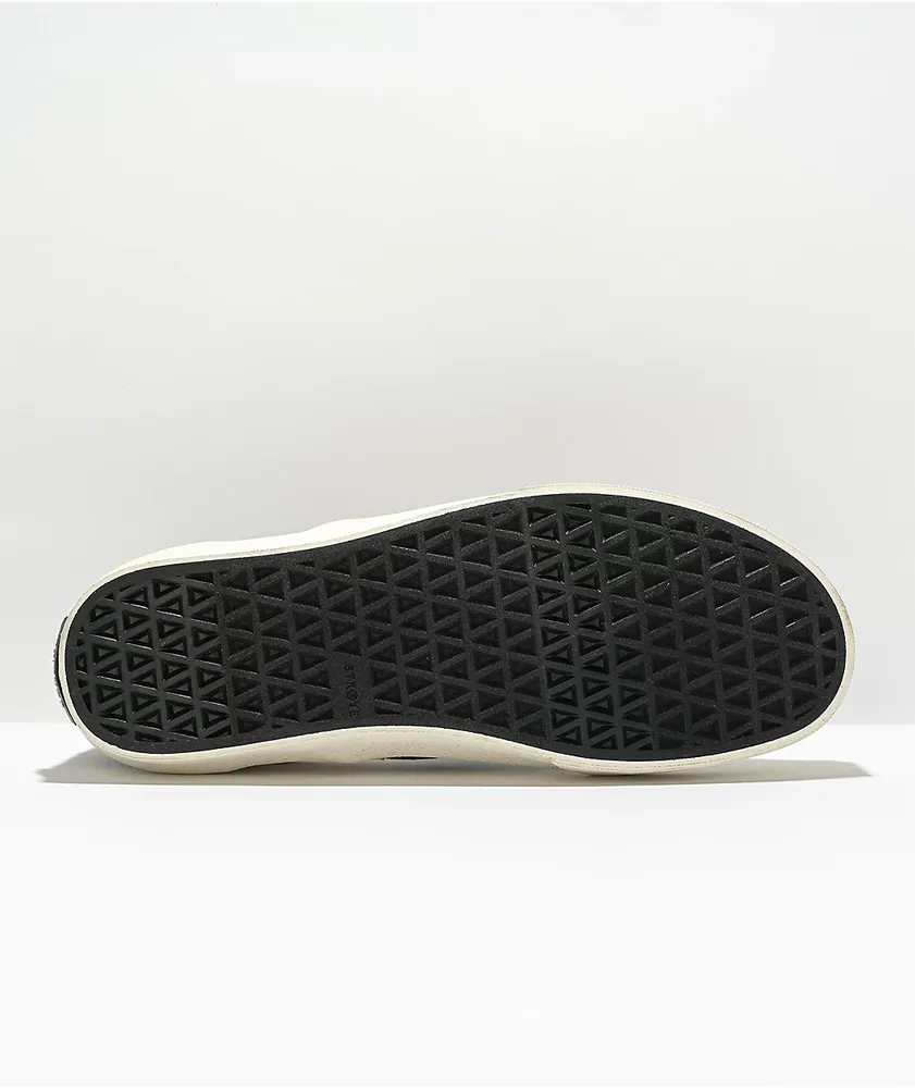 Straye Ventura X-Ray Black Canvas Slip-On Skate Shoes