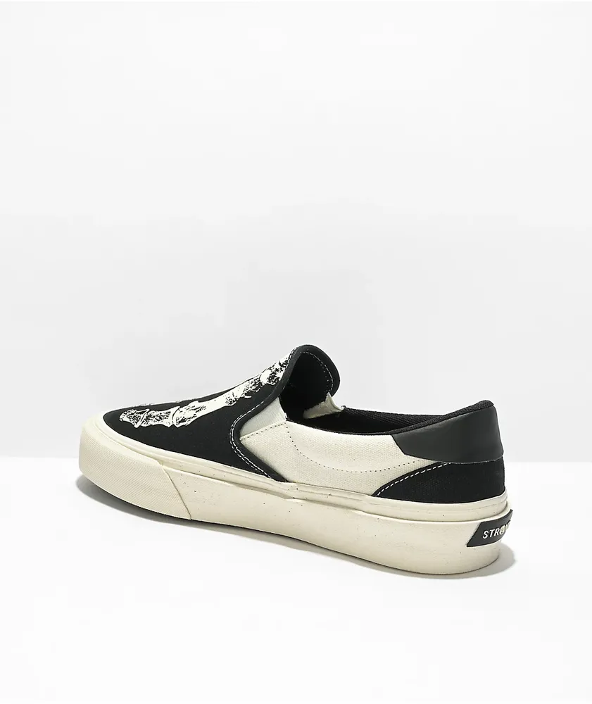 Buy Black Canvas Slip-On Shoes from Next USA