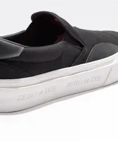 Straye x Zero Ventura X-Ray Black, White, & Red Slip-On Skate Shoes