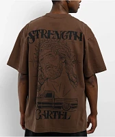 Strength Cartel Culture Brown T-Shirt