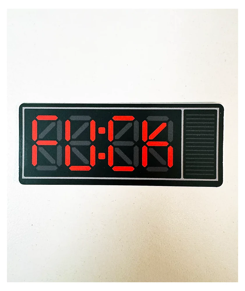 Strike Gently Alarm Clock Sticker