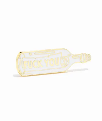 Strike Gently Message In A Bottle Pin