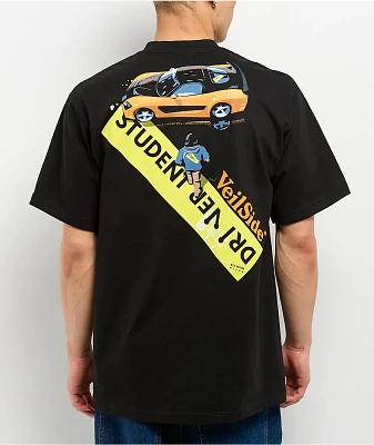 Student Driver Veilside Black T-Shirt