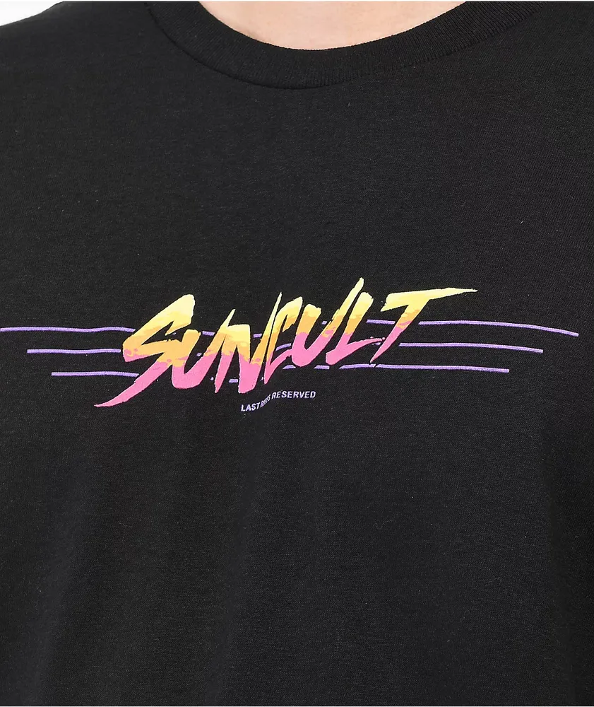 SunCult Waiting On You Black T-Shirt