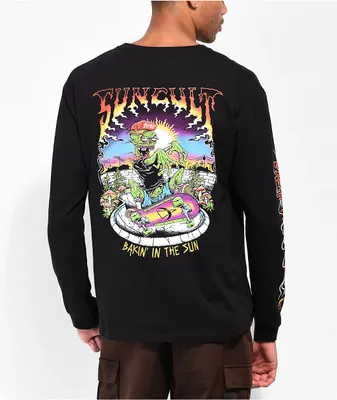 Suncult Bakin In The Sun Black Long Sleeve T-Shirt