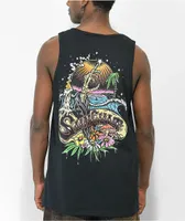 Suncult Reach For It Black Tank Top