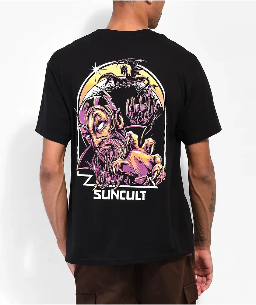 Suncult The Wizard Black T-Shirt