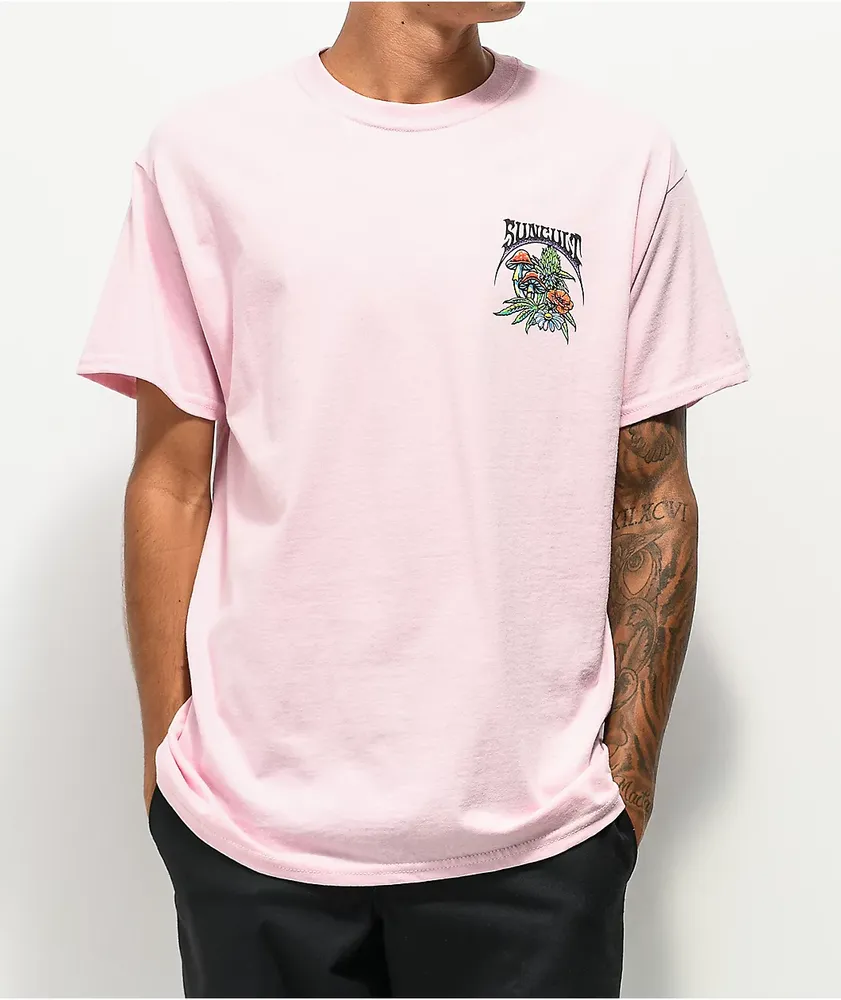 Suncult Tread Lightly Light Pink T-Shirt