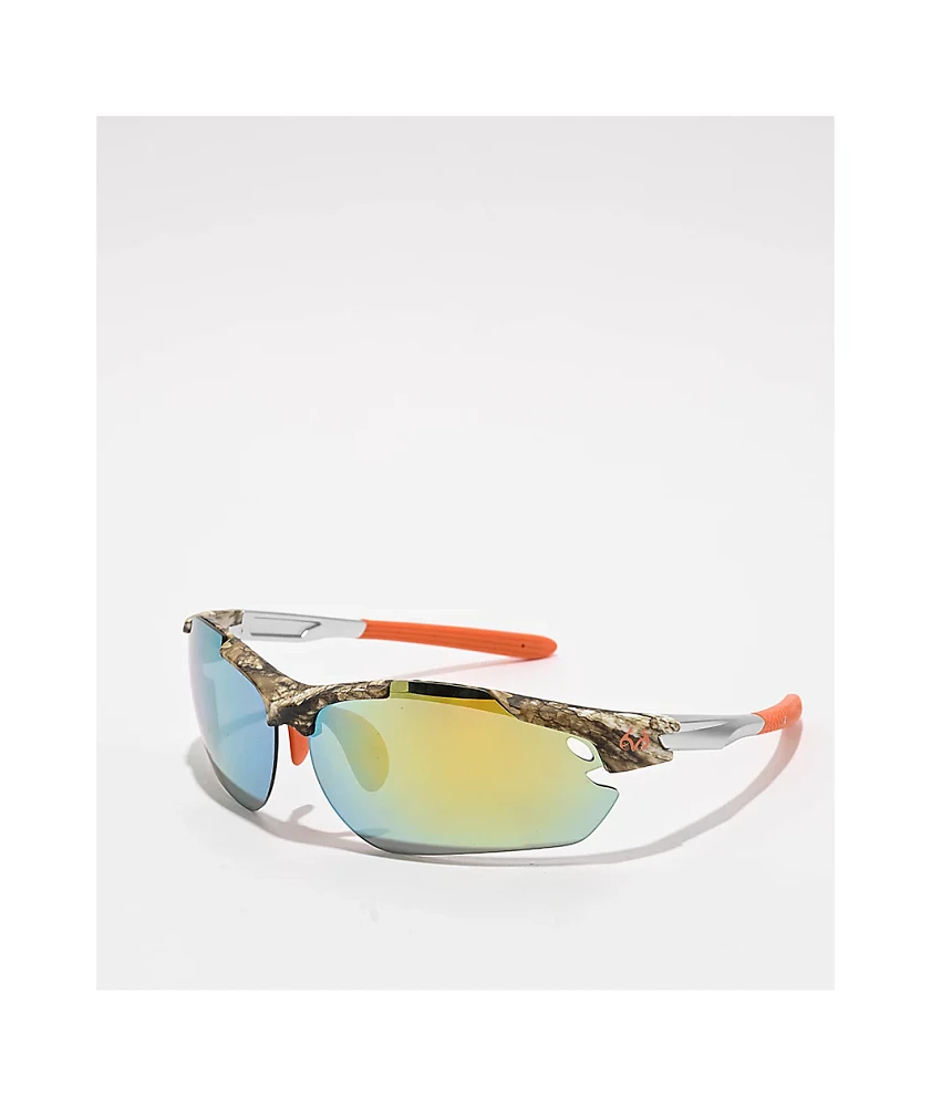 Sunscape x Realtree Edge, Silver, & Orange Hunter Sport Sunglasses