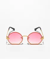 Sunset Pink Round Sunglasses