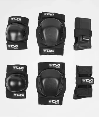 TSG Basic Adult Black Pad Set