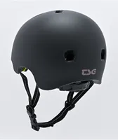 TSG Certified Meta Matte Black Skateboard Helmet 