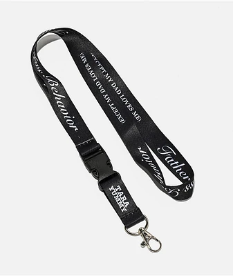 Tara Yummy Fatherless Behavior Black Lanyard