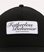 Tara Yummy Fatherless Behavior Black Trucker Hat