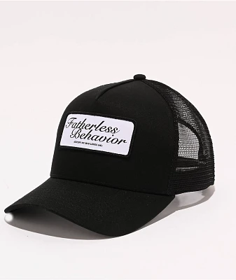 Tara Yummy Fatherless Behavior Black Trucker Hat