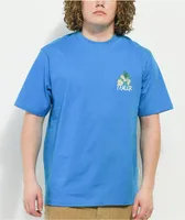 Tealer Buds 'N' Flowers Blue T-Shirt