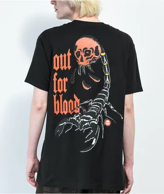 Teen Hearts Out For Blood Black T-Shirt