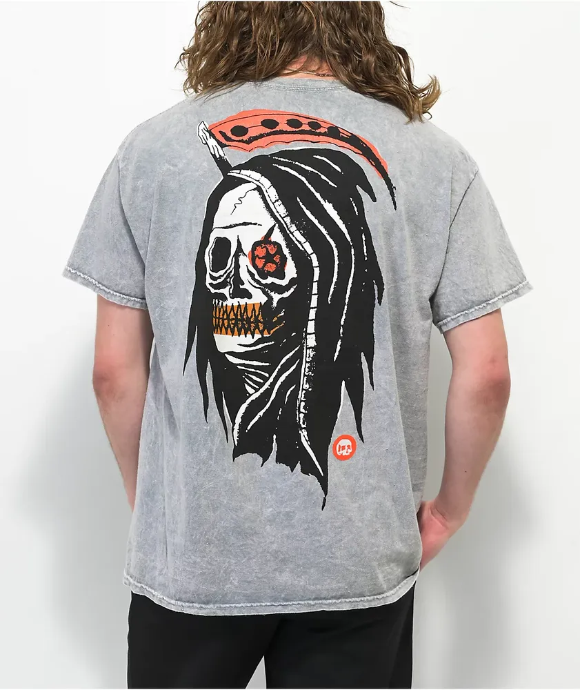 Teen Hearts Reaper Grey Wash T-Shirt