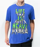 Teenage Life Is Heavy Blue T-Shirt