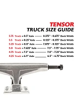 Tensor Mag Light 5.0 White Skateboard Truck