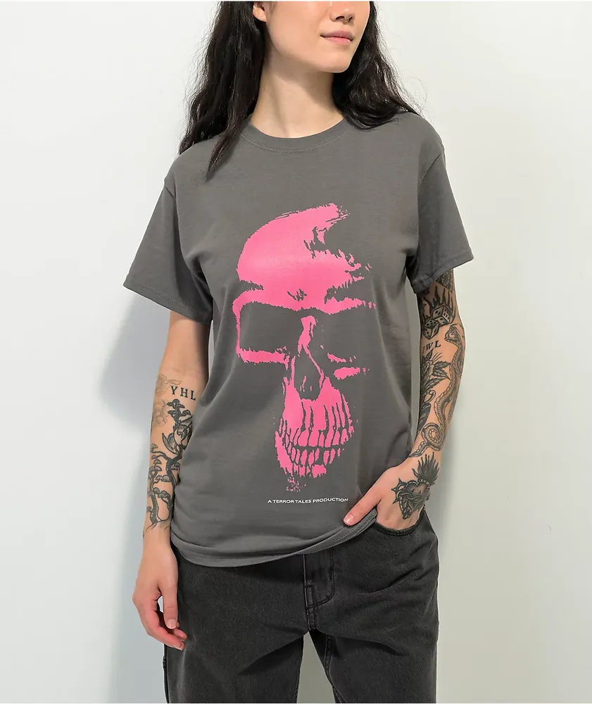 Terror Tales Skully Grey T-Shirt