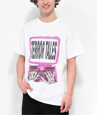 Terror Tales Techno White T-Shirt