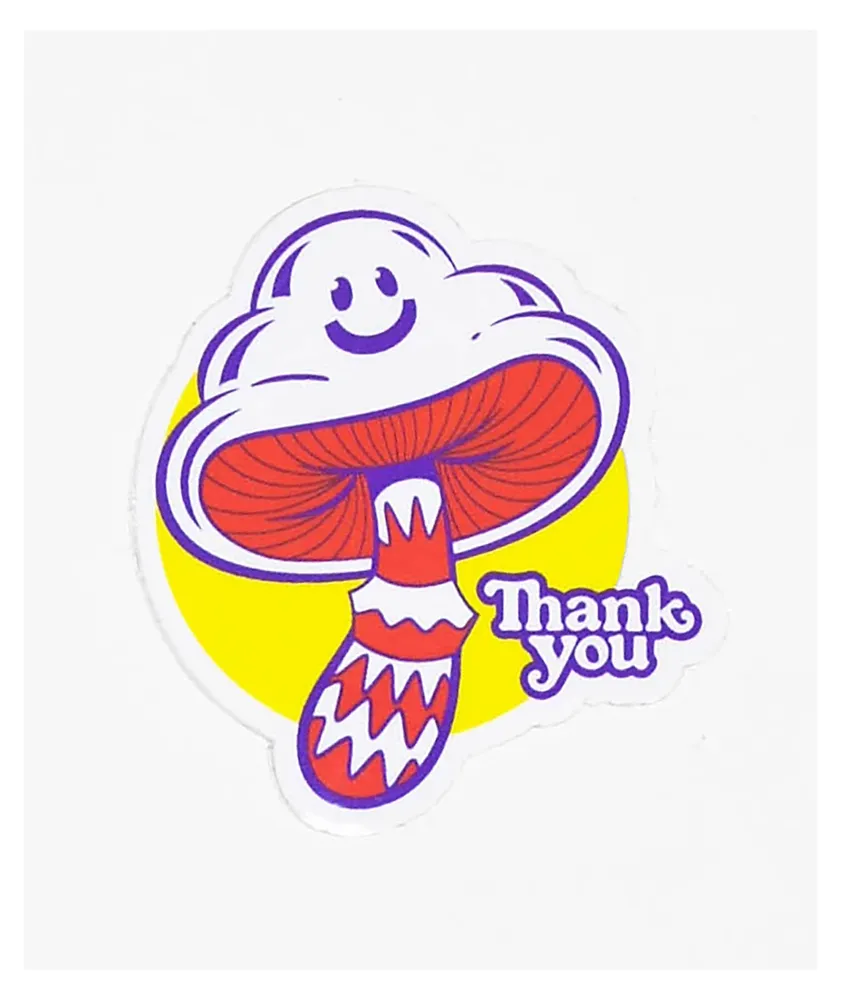 Thank You Shroom Cloud Sticker