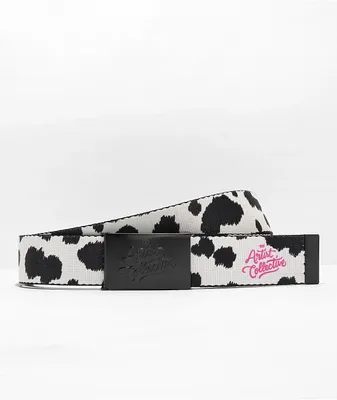 The Artist Collective Dalmatians Black & White Reversible Web Belt