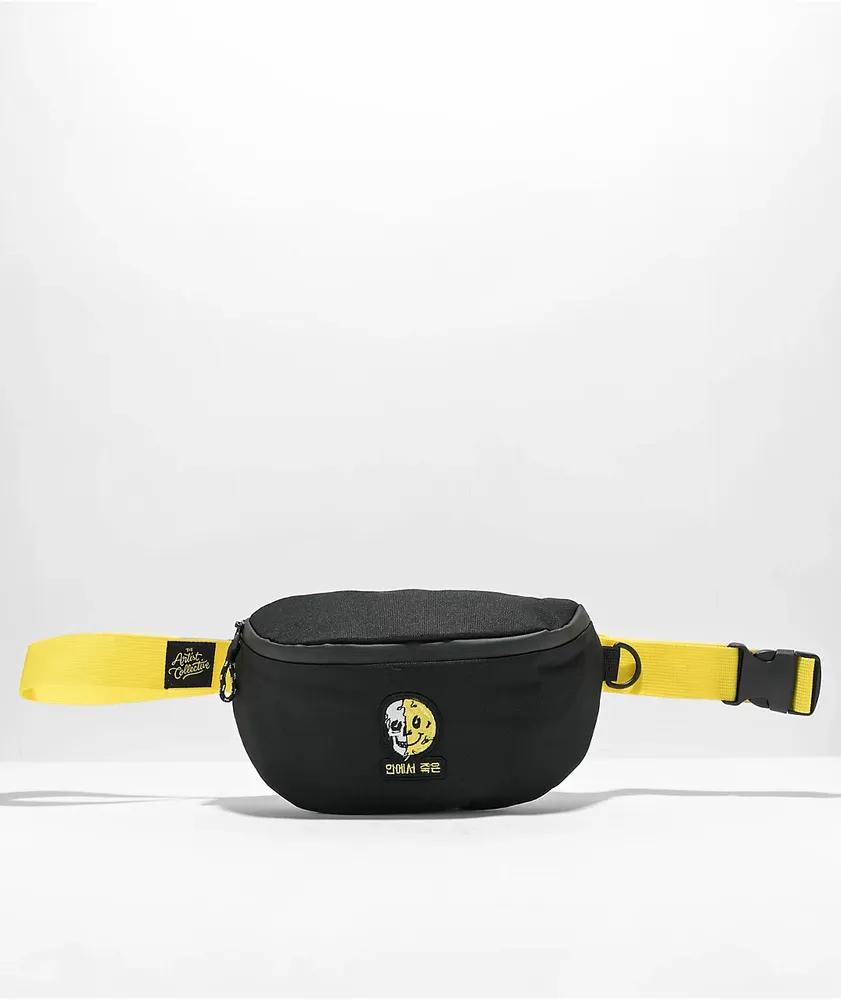 The Artist Collective Dead Inside Black & Yellow Fanny Pack