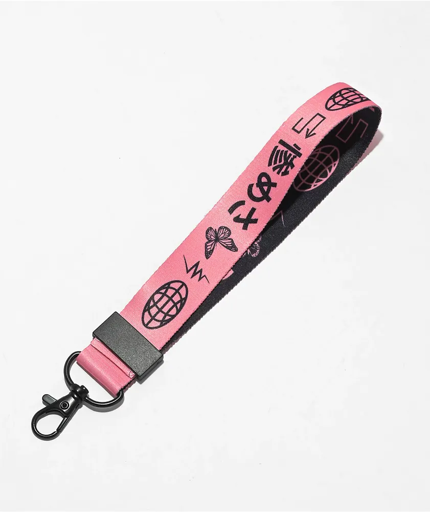 The Artist Collective Misery Icons Pink Wrist Lanyard