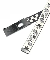 The Artist Collective Tribal Chex Black Reversible Web Belt