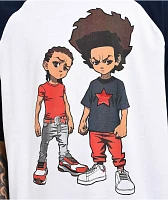 The Boondocks Brothers White Raglan T-Shirt