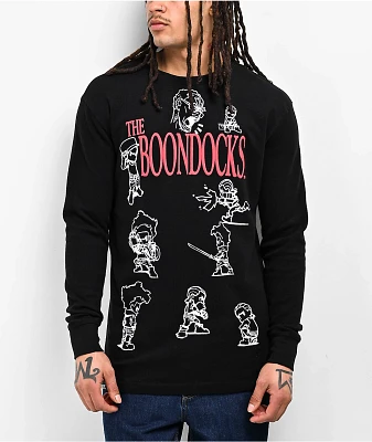 The Boondocks Character Black Long Sleeve Thermal T-Shirt