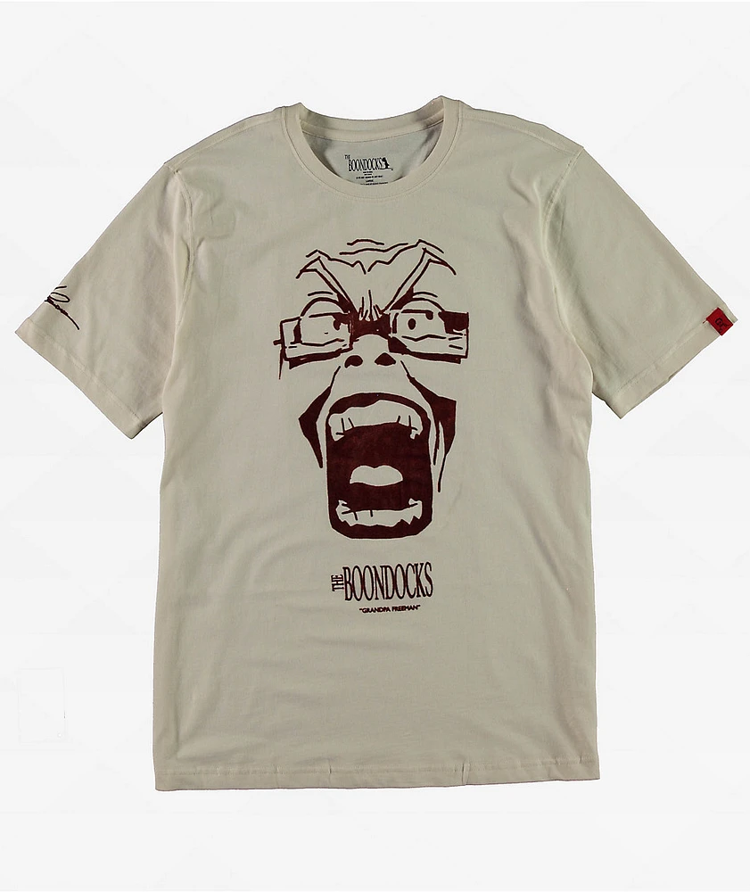 The Boondocks Grandpa Freeman Natural T-Shirt