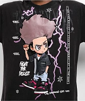 The Boondocks Huey Freeman Black Wash T-Shirt